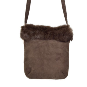 Small Fur Suede Bag