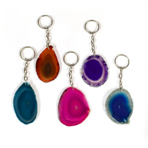 Agate-Slices-Keychain