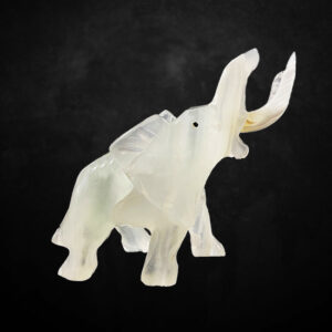 63790-002 White Onyx Elephant ll